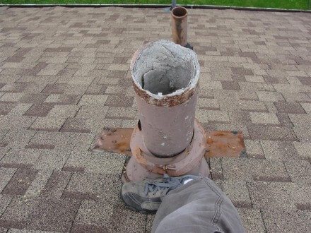 Transite Asbestos Flue, Minneapolis home built in 1954 (#1)