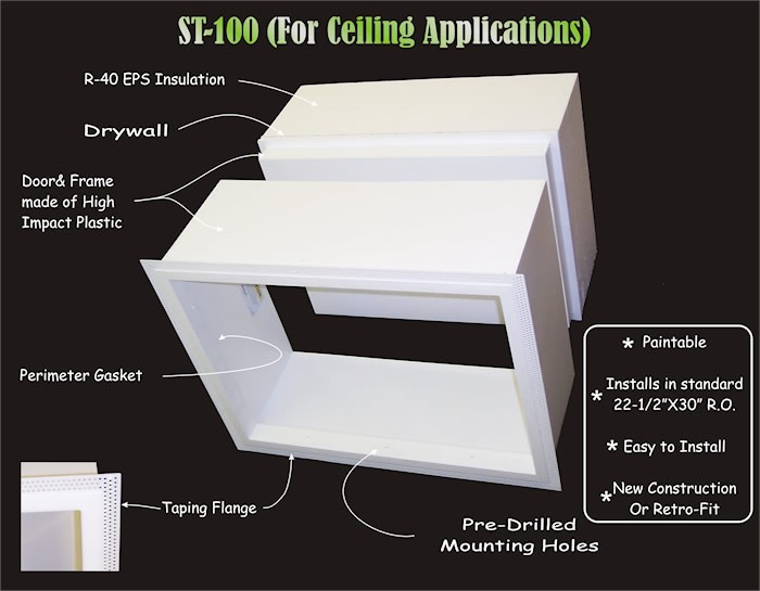 Skuttle Tight ST-100 Attic Access Door