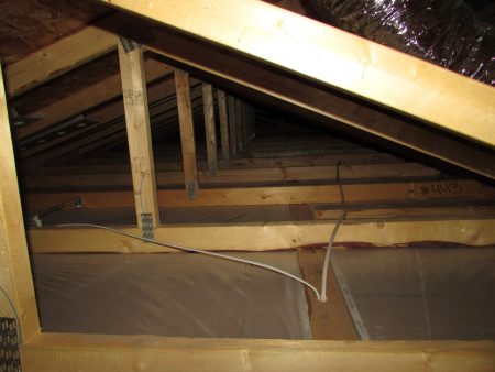 missing insulation in attic