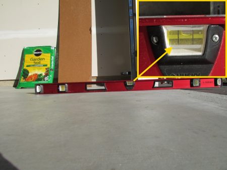 garage floor sloped backwards