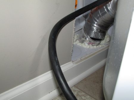 disconnected dryer duct