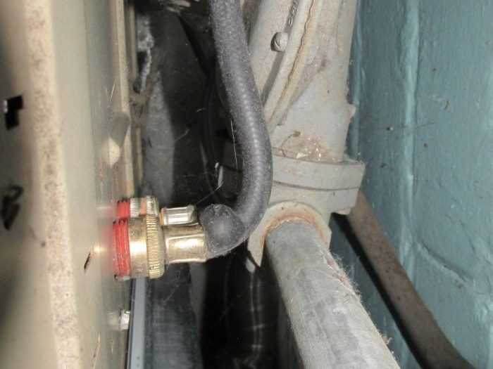 Bad washing machine supply line