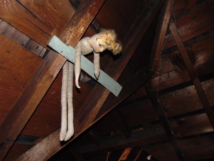 doll in attic