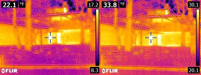 FLIR E6 vs. E8 house exterior 2