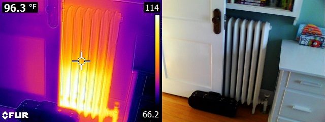 Infrared radiator heating improperly