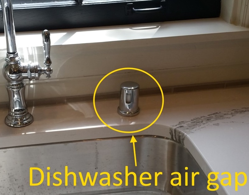 Dishwasher air gaps - Structure Tech Home Inspections