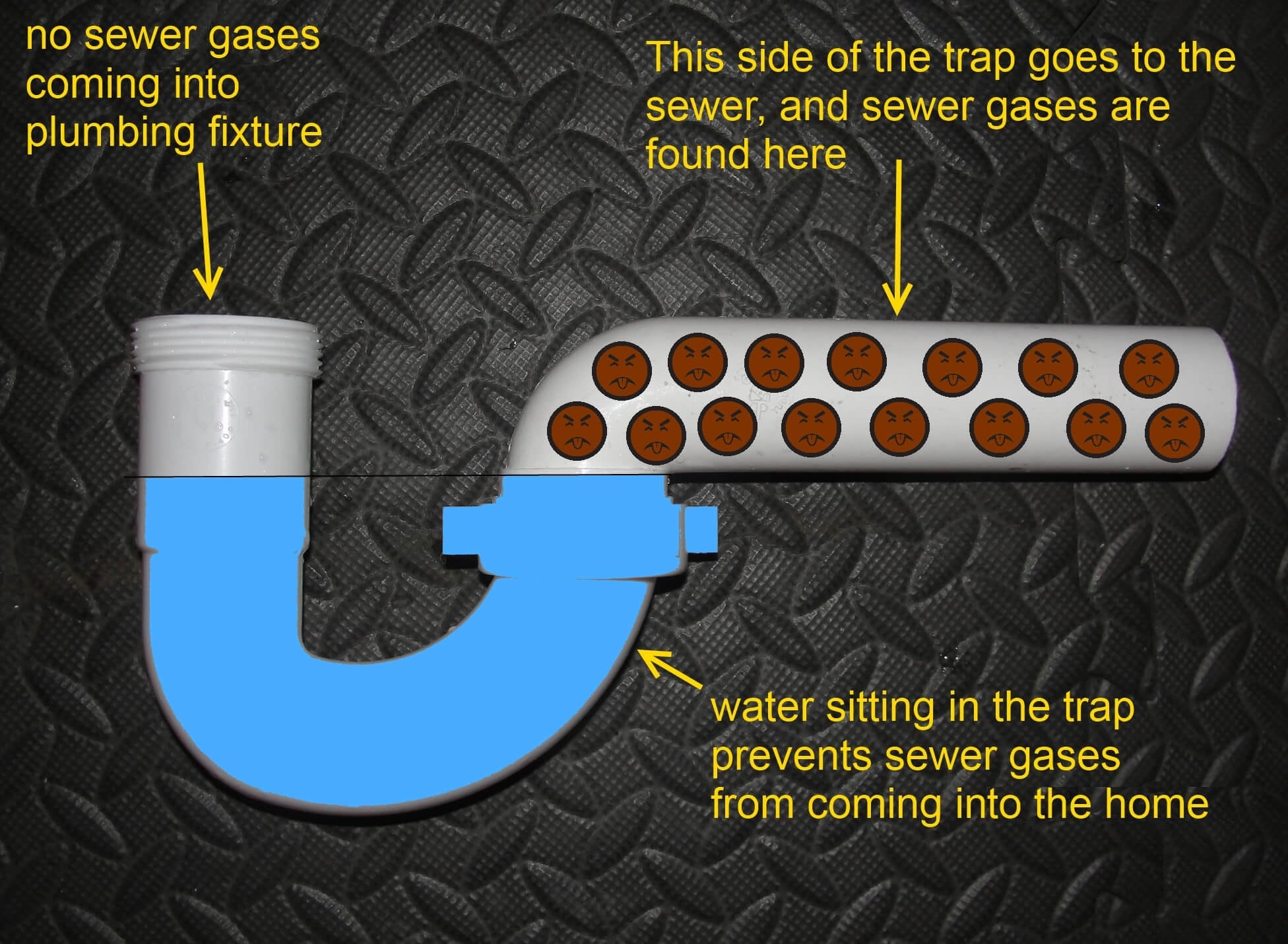 Plumbing Tub P Trap Into Main Stack