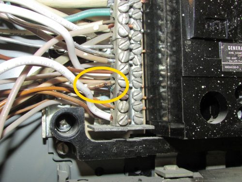 Aluminum wiring scorched 5