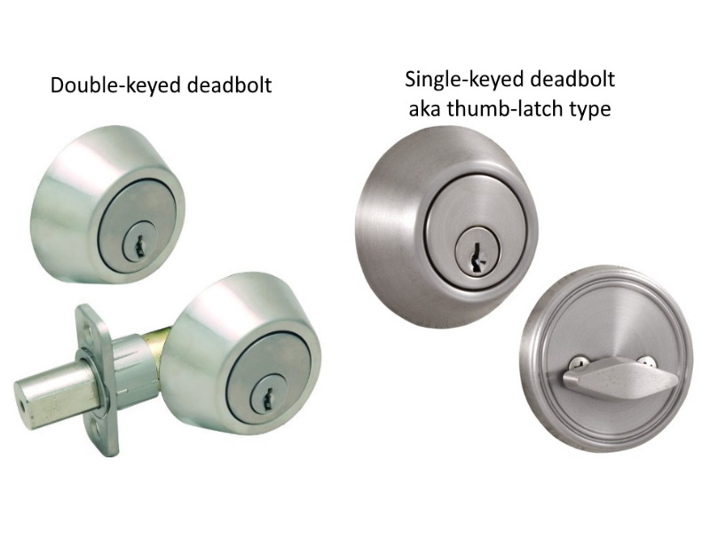 DoubleKeyed Deadbolts Structure Tech Home Inspections